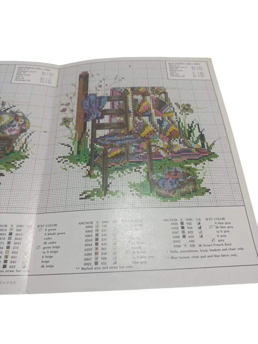 Summers Remembered Cross Stitch Leaflet Paula Vaughan Leisure Arts Pattern